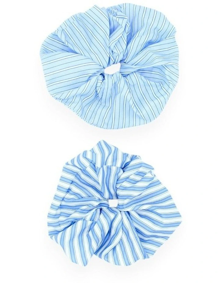 Aliya Scrunchie Set in Blue image 3