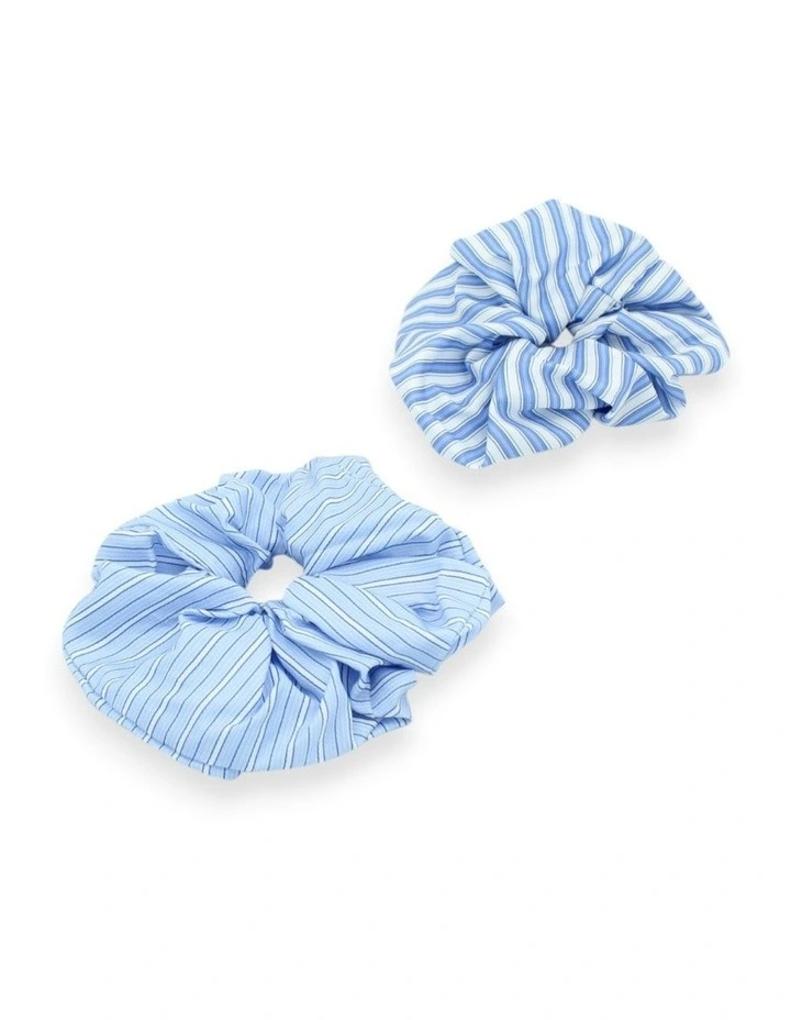 Aliya Scrunchie Set in Blue image 4