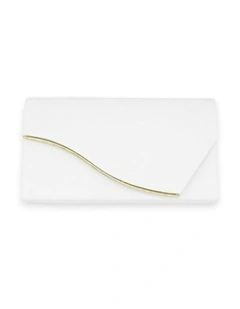 Jordana Clutch in White
