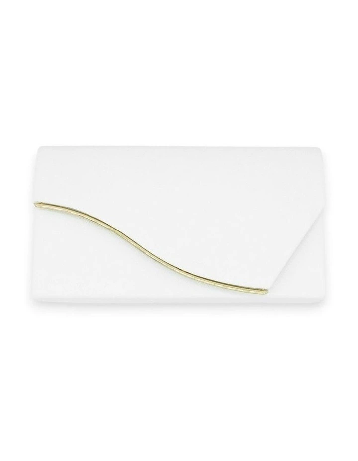 Jordana Clutch in White image 1