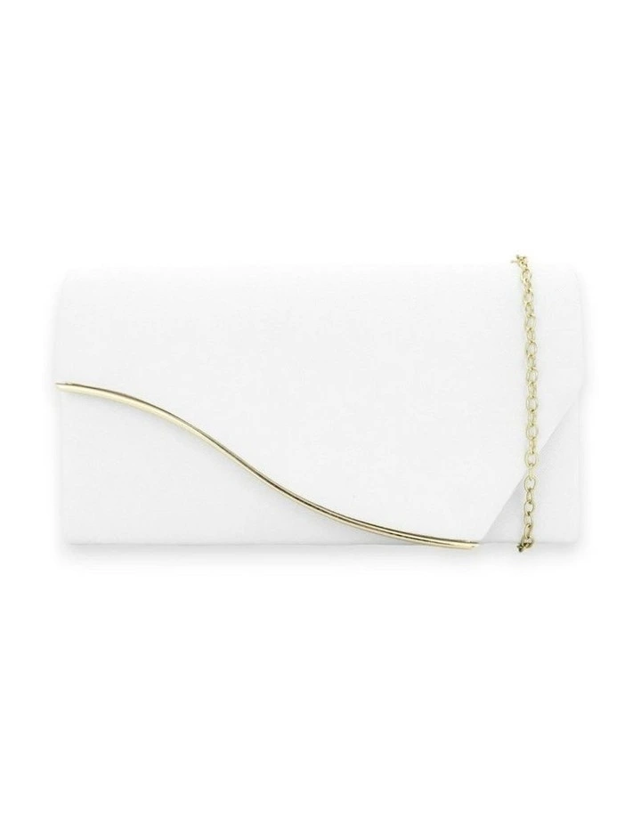 Jordana Clutch in White image 2