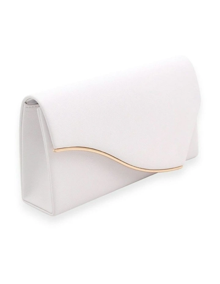 Jordana Clutch in White image 3