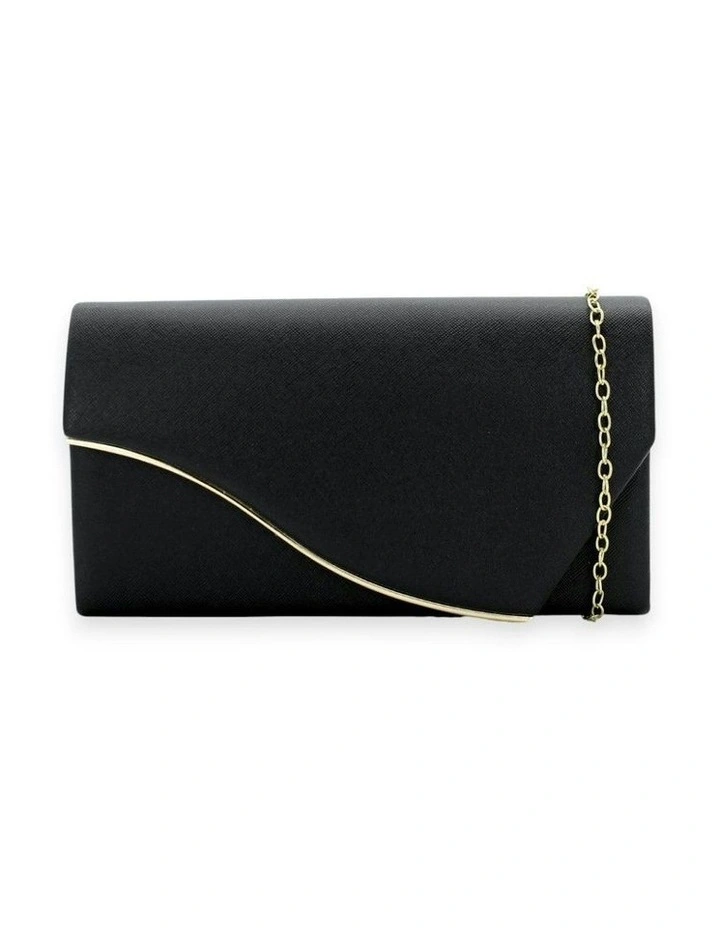 Jordana Clutch in Black image 2
