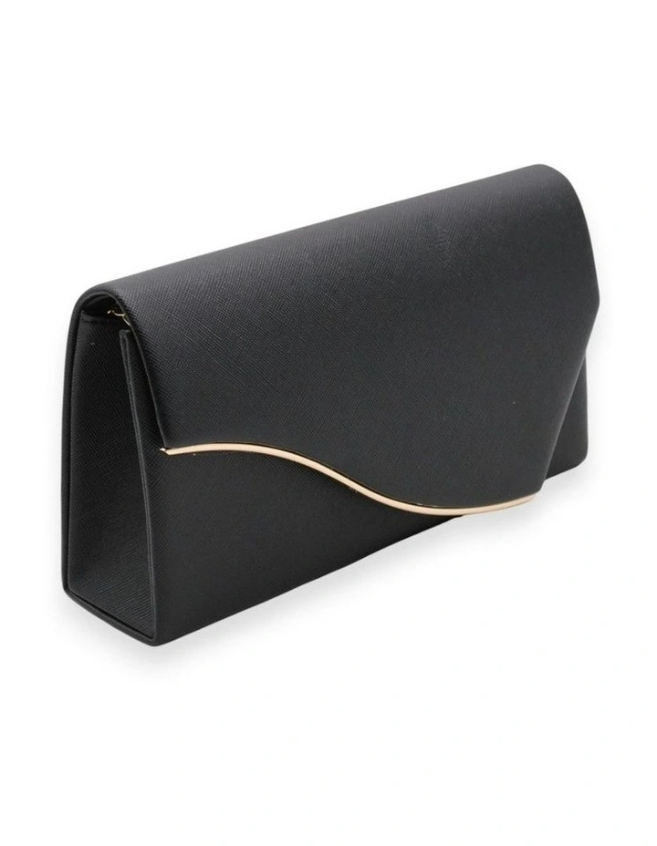 Jordana Clutch in Black image 3