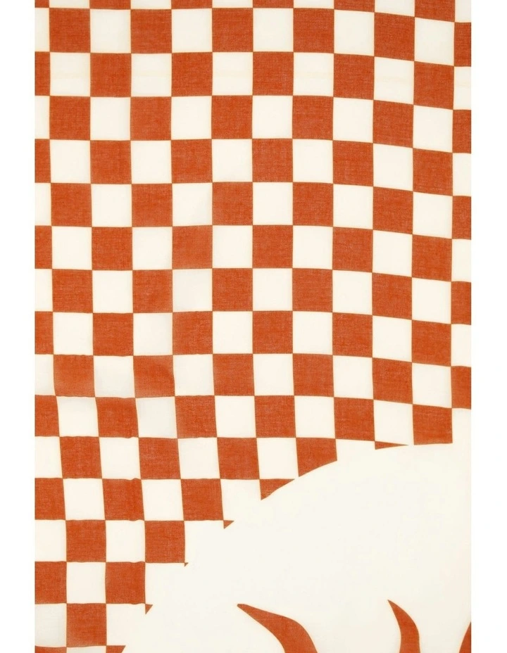 Athena Beach Sarong in Brown image 3