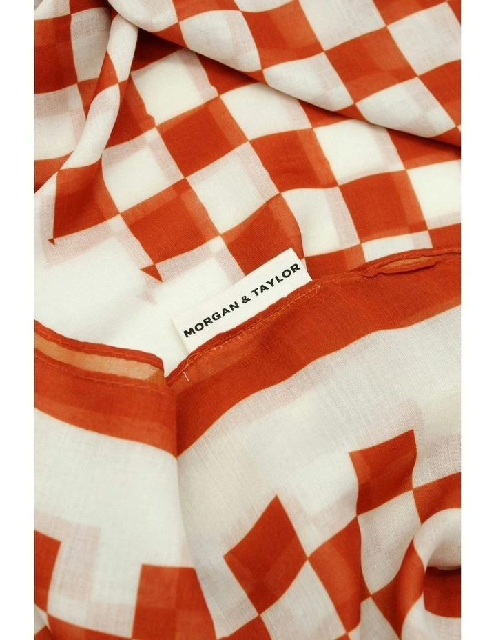 Athena Beach Sarong in Brown image 4