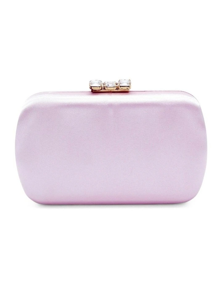 Posey Satin Clutch in Pink image 1