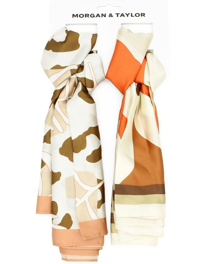 Nia Hair Scarf Pack in Multi image 1