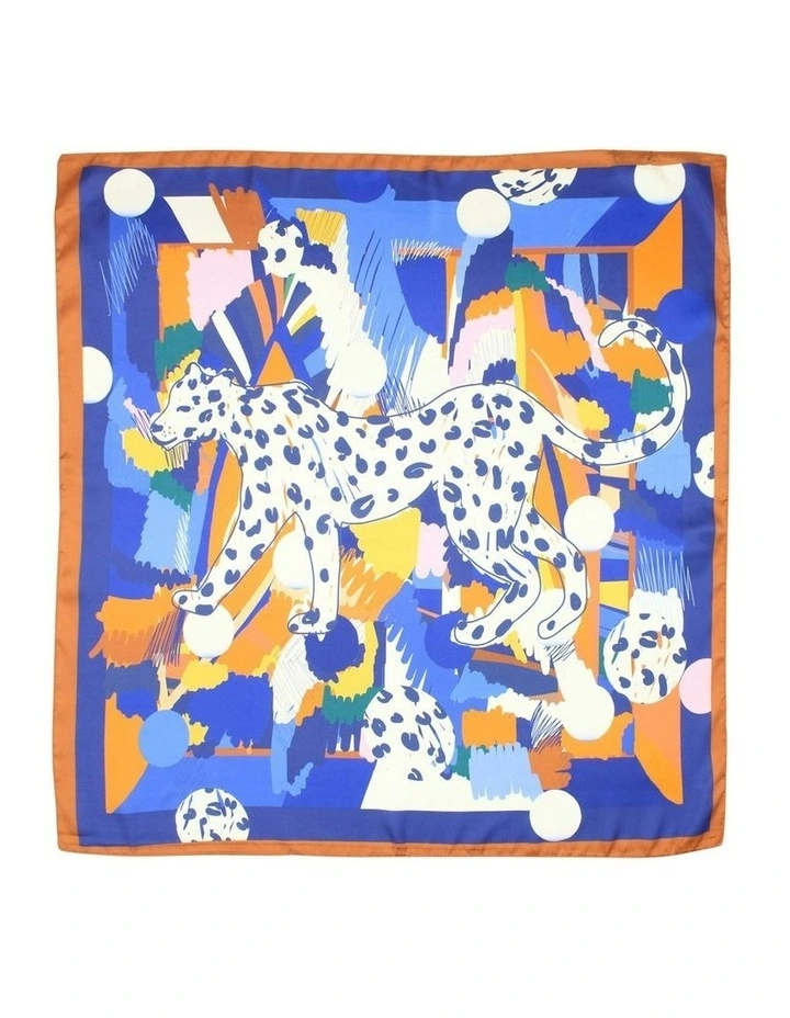 Shae Hair Scarf Pack in Orange and Blue image 3