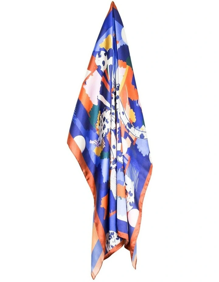 Shae Hair Scarf Pack in Orange and Blue image 5