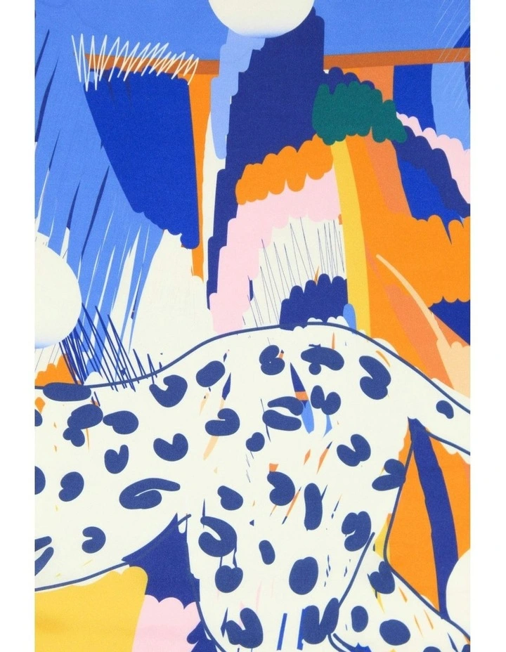 Shae Hair Scarf Pack in Orange and Blue image 6