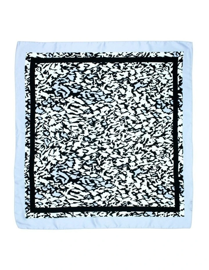 Selma Hair Scarf Pack in Black & White Animal Print image 2