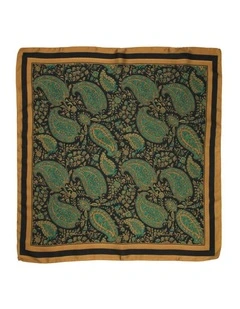 Sasha Hair Scarf in Brown Paisley