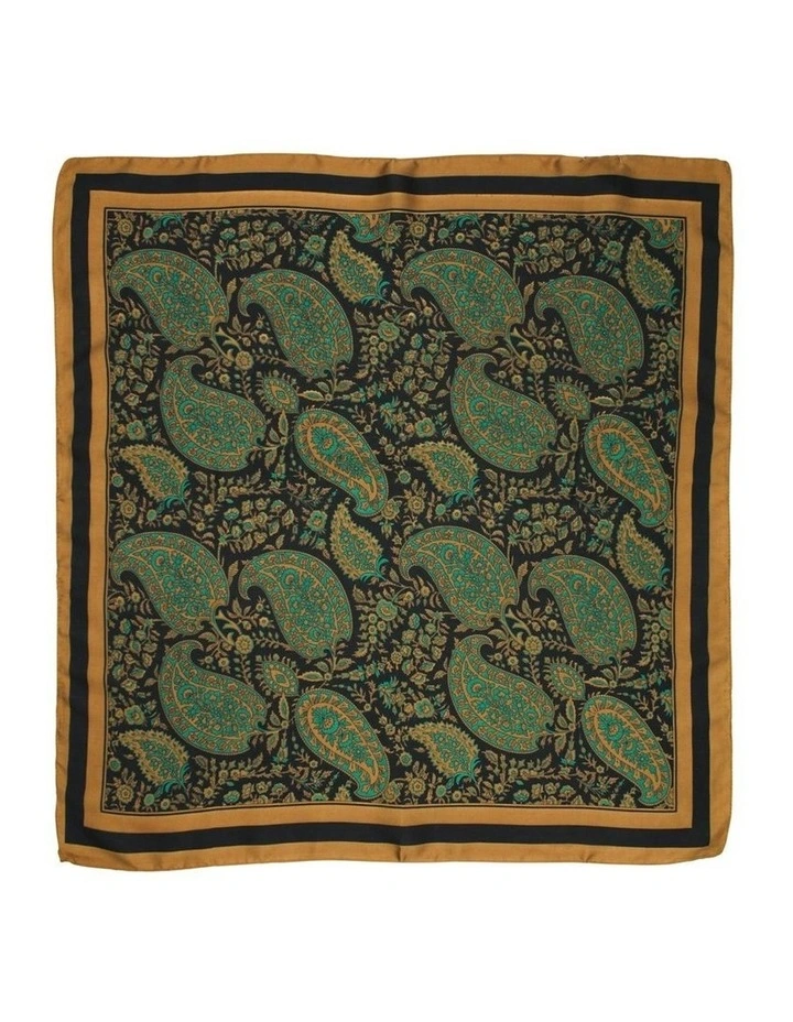 Sasha Hair Scarf in Brown Paisley image 1