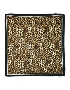 Veronica Hair Scarf in Leopard Print Brown