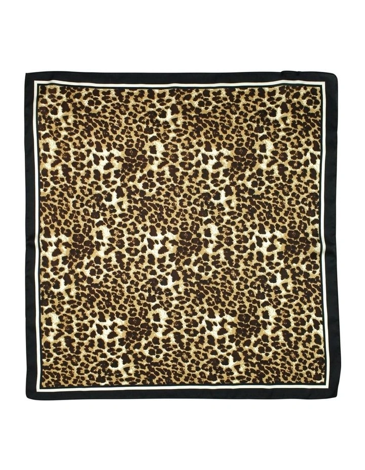 Veronica Hair Scarf in Leopard Print Brown image 1