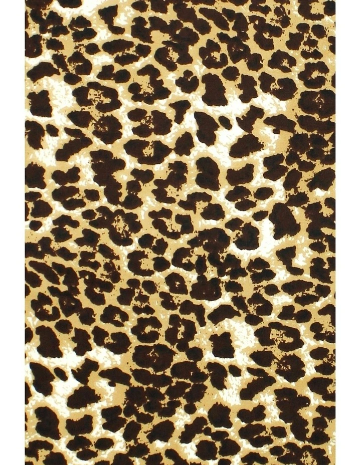 Veronica Hair Scarf in Leopard Print Brown image 3