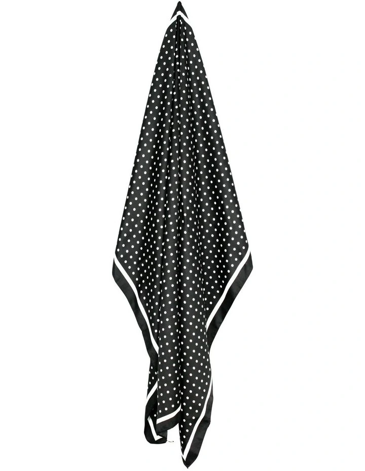 Bridgitte Spots Hair Scarf in Black image 2