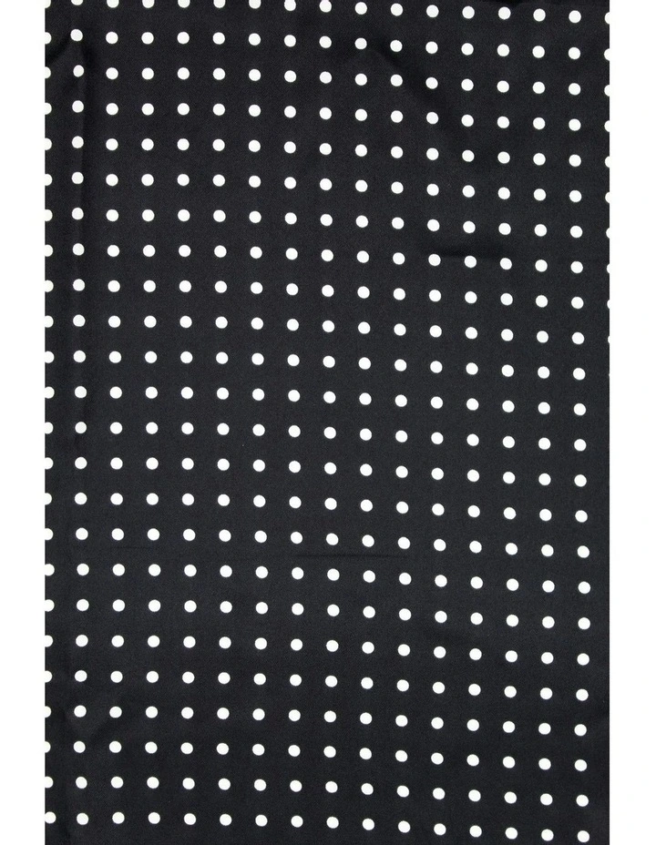 Bridgitte Spots Hair Scarf in Black image 3