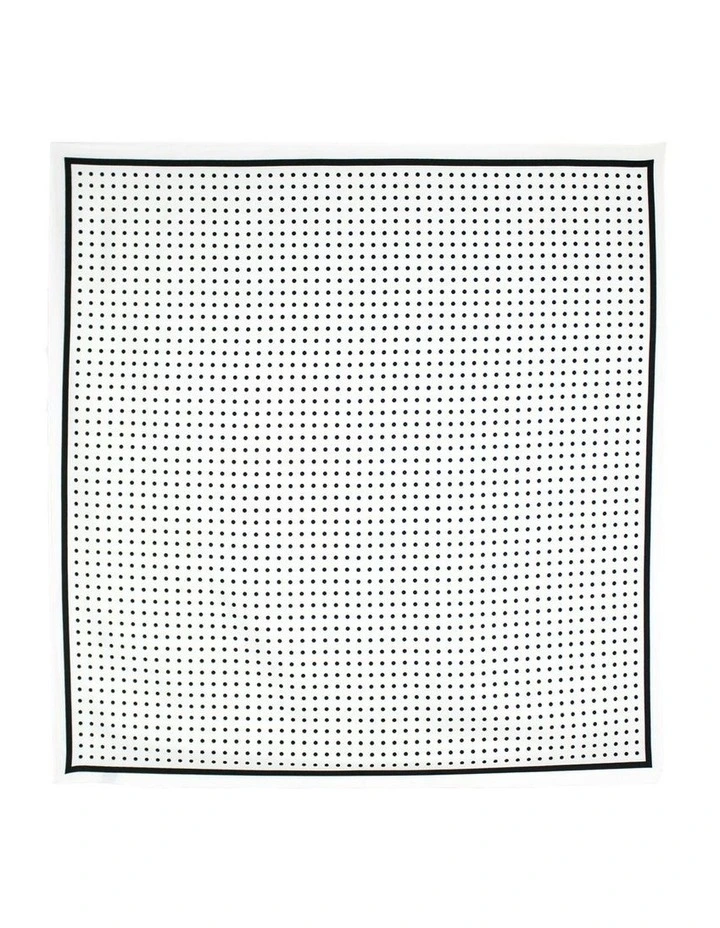 Bridgitte Spots Hair Scarf in White image 1