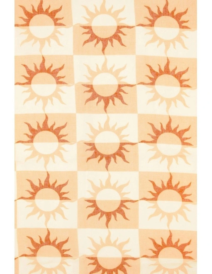 Del Sol Beach Sarong in Rust Red image 2