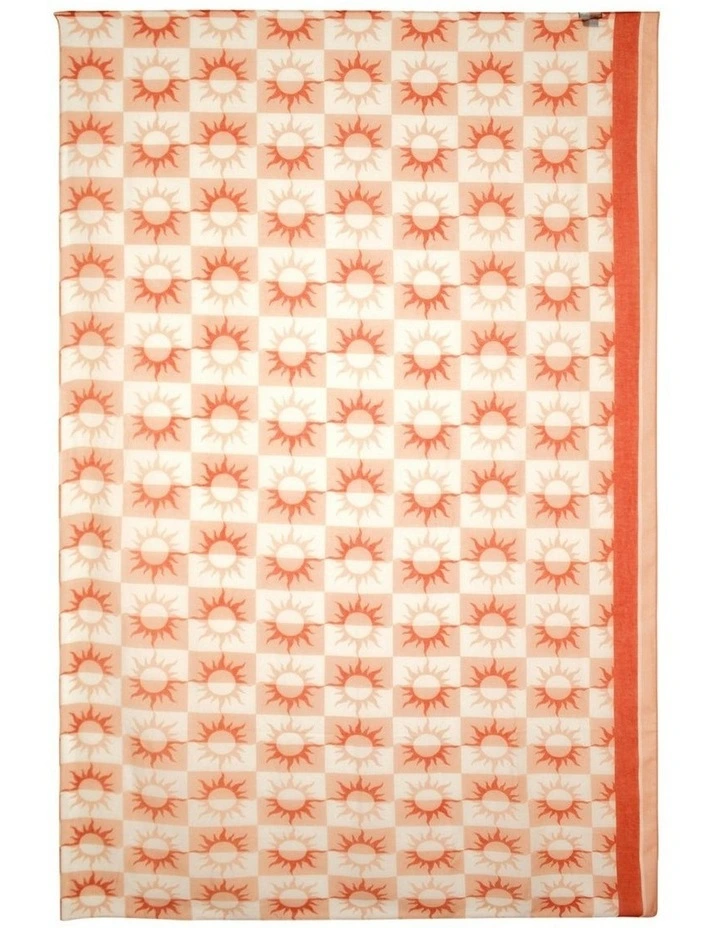 Del Sol Beach Sarong in Rust Red image 4