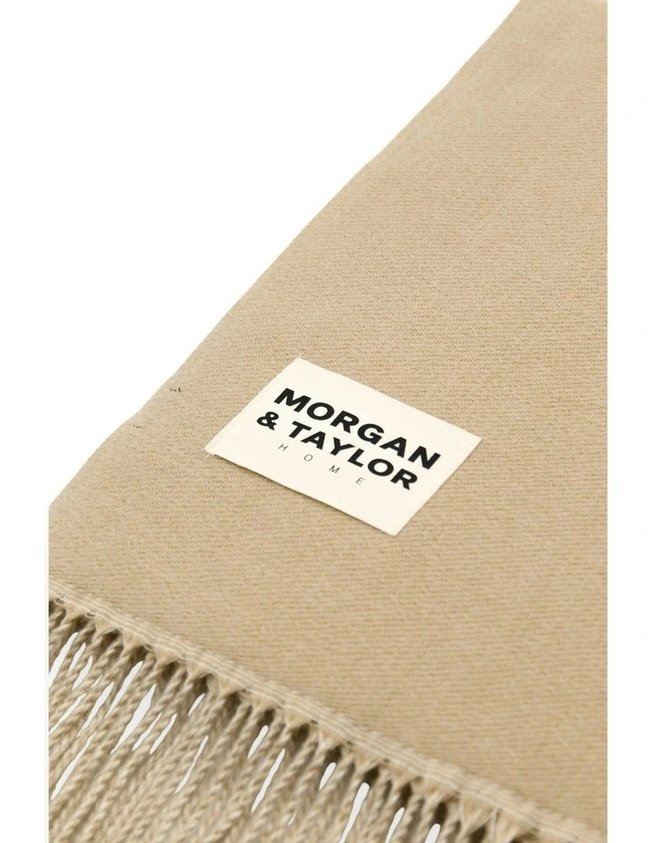 Abstract Artist Throw Blanket in Beige image 4