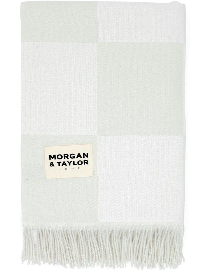 Checkmate Soft Touch Throw Blanket in Grey image 1