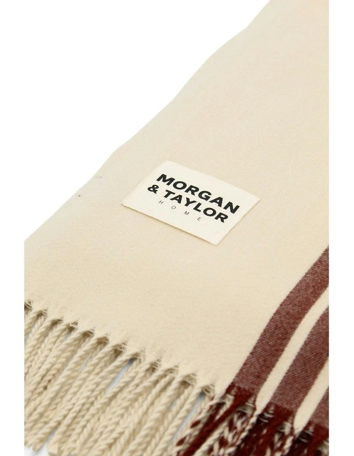 Freya Throw Blanket in Beige image 3