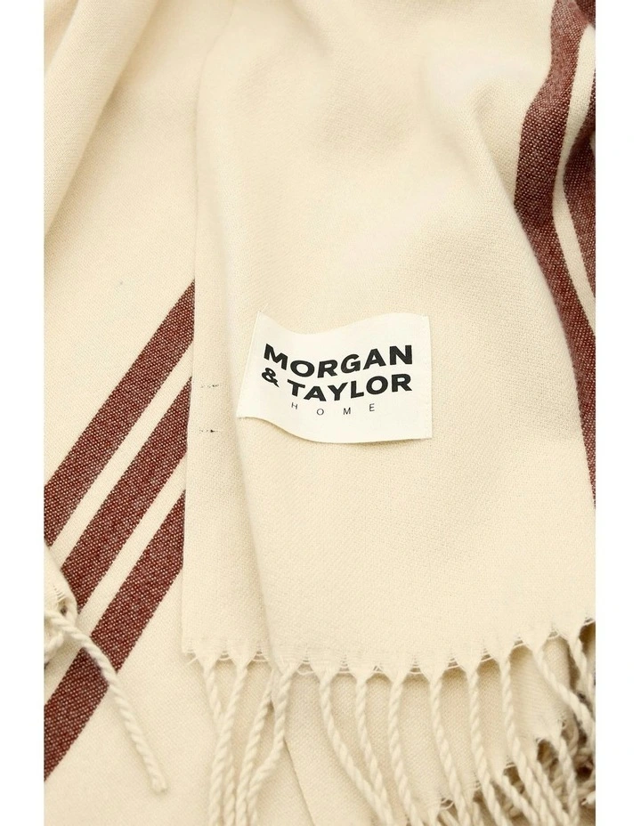 Freya Throw Blanket in Beige image 4