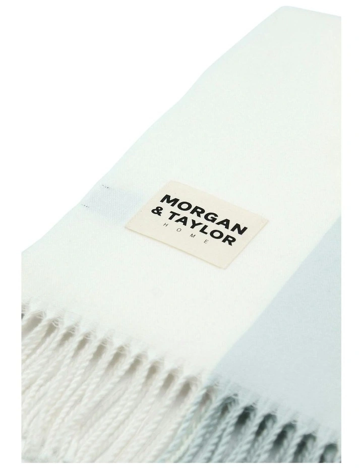 August Stripe Throw Blanket in Blue image 3