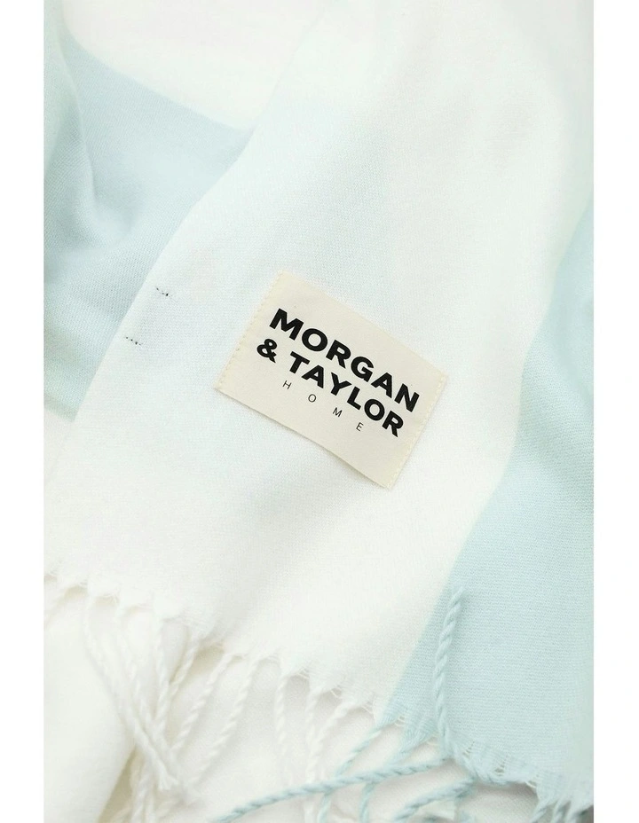 August Stripe Throw Blanket in Blue image 4