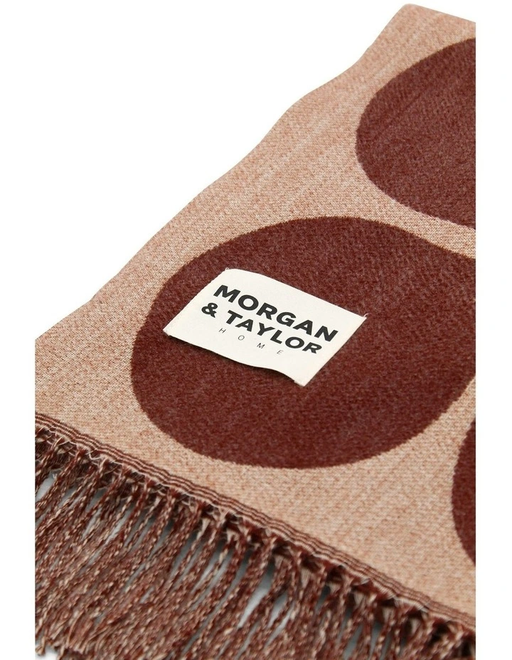 Ginger Retro Throw Blanket in Brown image 3