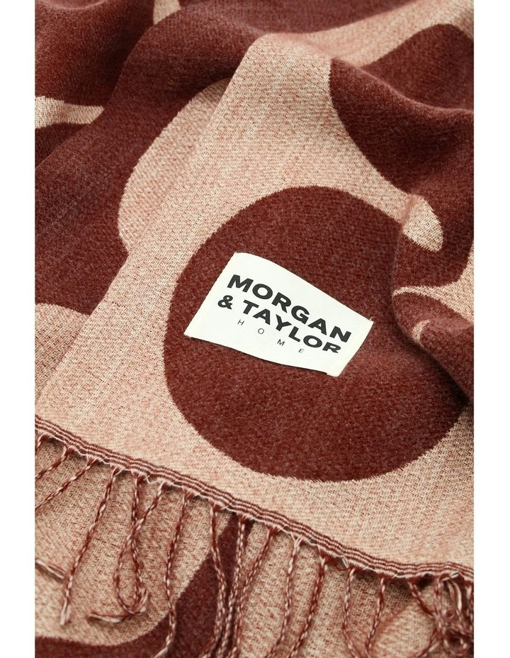 Ginger Retro Throw Blanket in Brown image 4