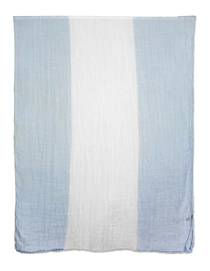 Kit Light-Weight Scarf in Blue/White image 2