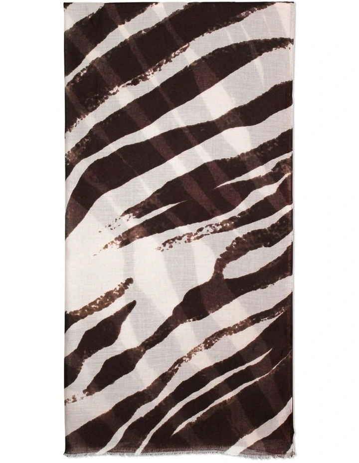 Mina Light-Weight Scarf in Brown image 2