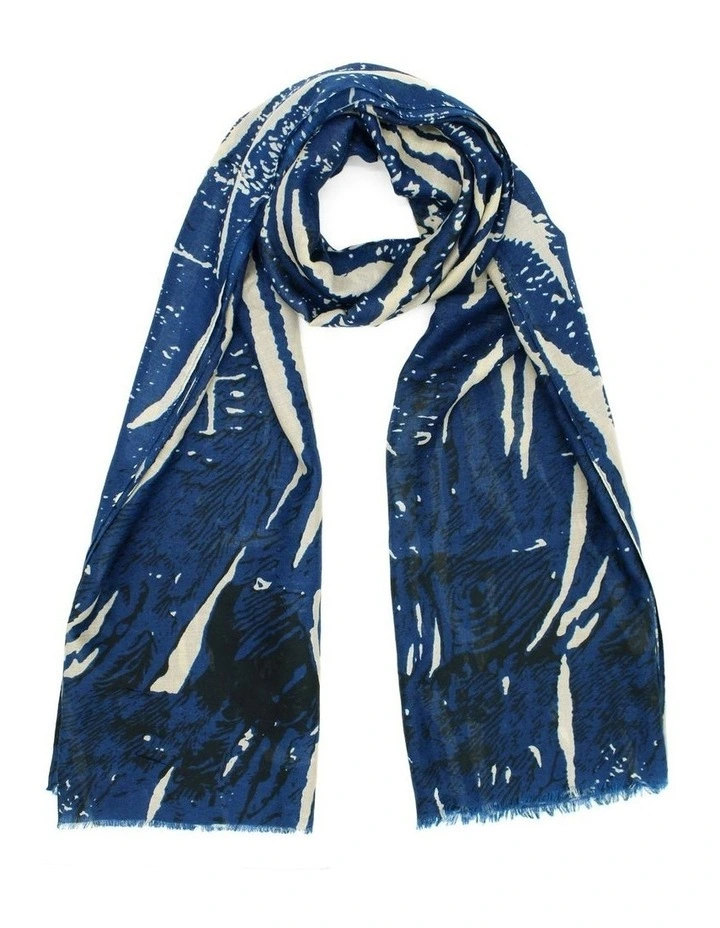Selene Light-Weight Scarf in Blue image 1