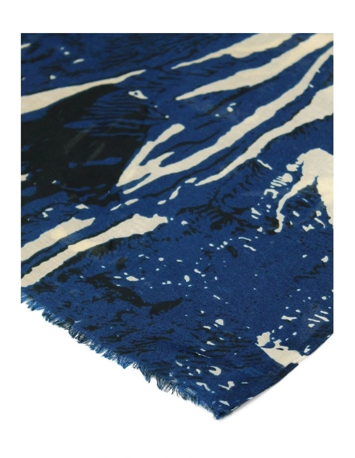 Selene Light-Weight Scarf in Blue image 3