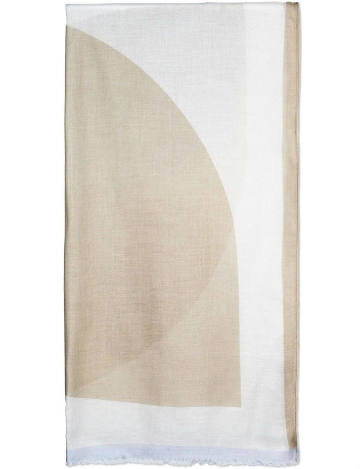 Lotus Light-Weight Scarf in Beige image 2