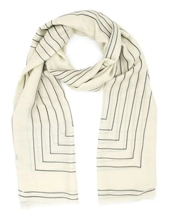 Maze Light-Weight Scarf in Beige