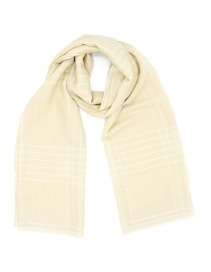 Noella Light-Weight Scarf in Beige image 1