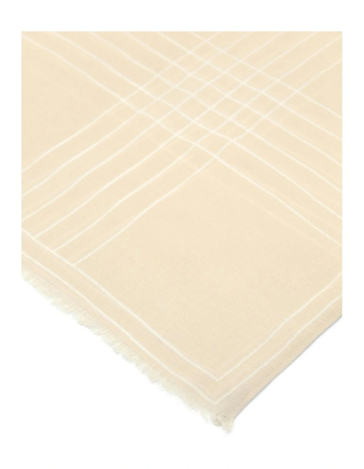 Noella Light-Weight Scarf in Beige image 4