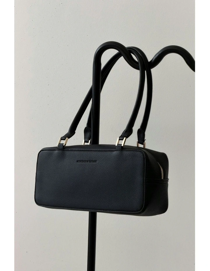 Mackenzie Rectangle Shoulder Handbag in Black image 3