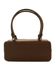 Mackenzie Rectangle Shoulder Handbag in Chocolate Brown