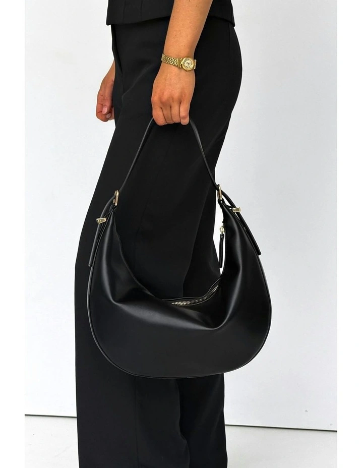 Sawyer Shoulder Handbag in Black image 3