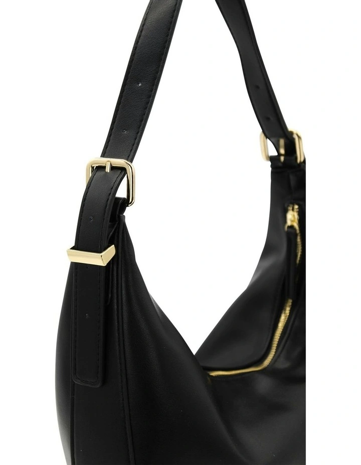 Sawyer Shoulder Handbag in Black image 6