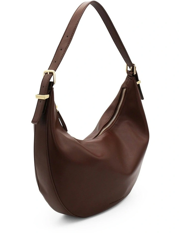 Sawyer Shoulder Handbag in Chocolate Brown image 2