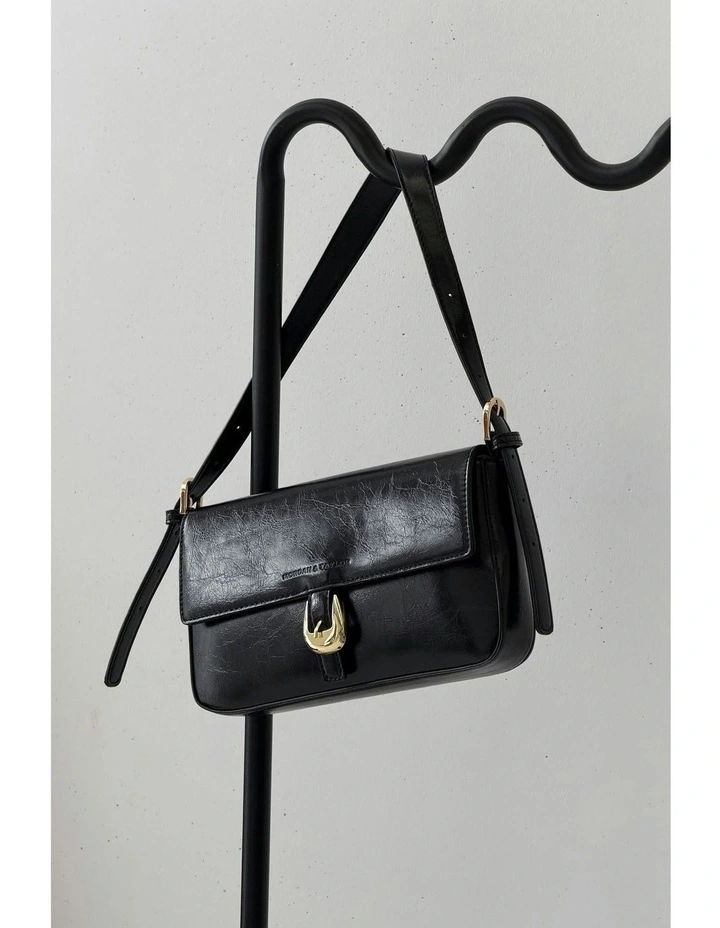 Faith Shoulder Handbag in Black image 2