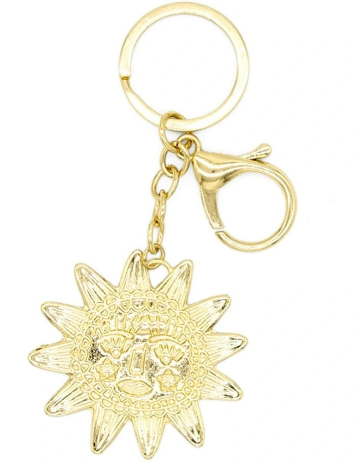 Solstice Bag Charm Keychain in Gold image 1