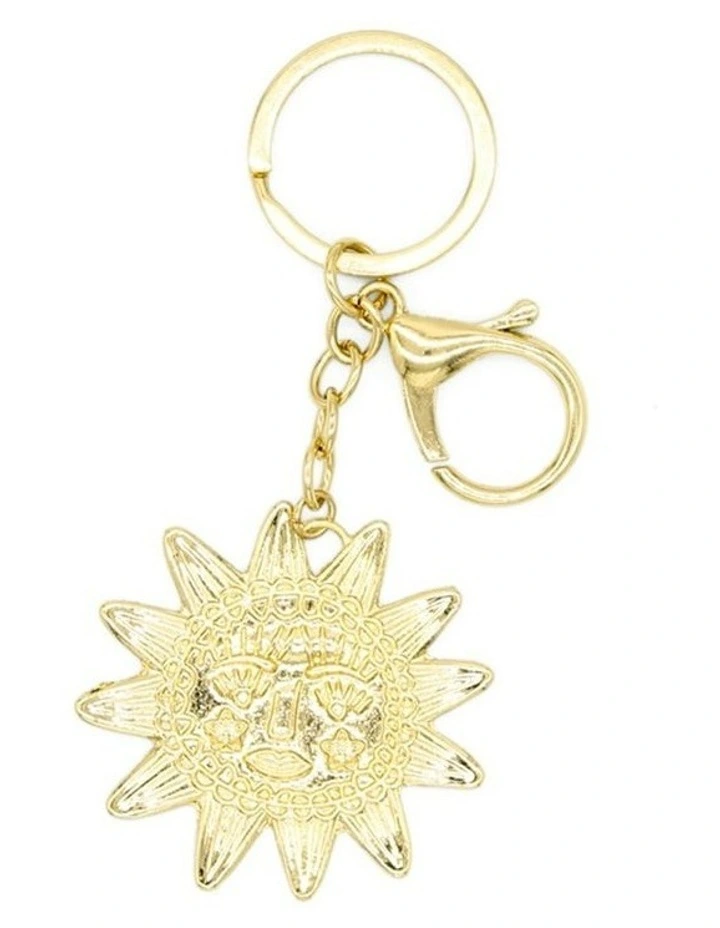 Solstice Bag Charm Keychain in Gold image 6